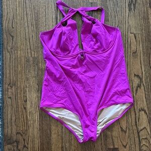 Vibrant Pink One-Piece Swimsuit